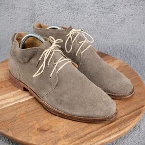 J Shoes Men Monarch Plus Brown Suede Desert Ankle Chukka Boots US 9.5 M